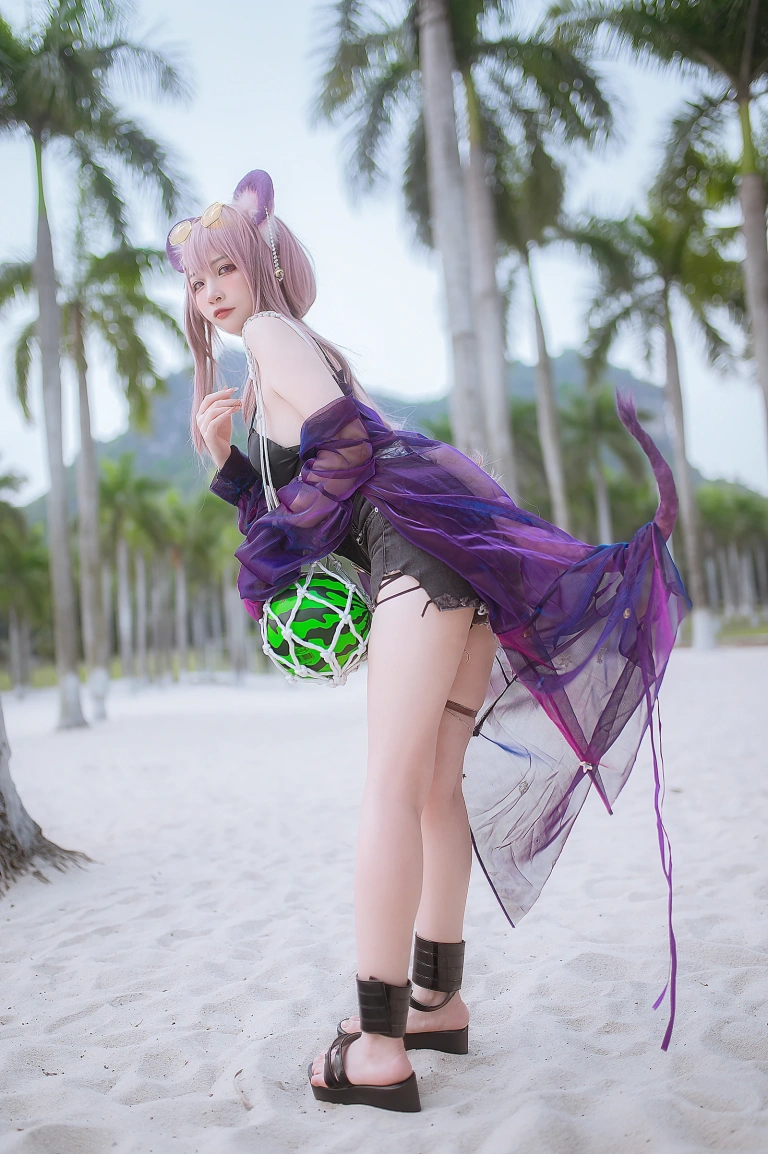 二佐Nisa《泰拉夏日纪事 明日方舟 佐佐林雨霞》写真图集 45P｜在线预览与图包下载