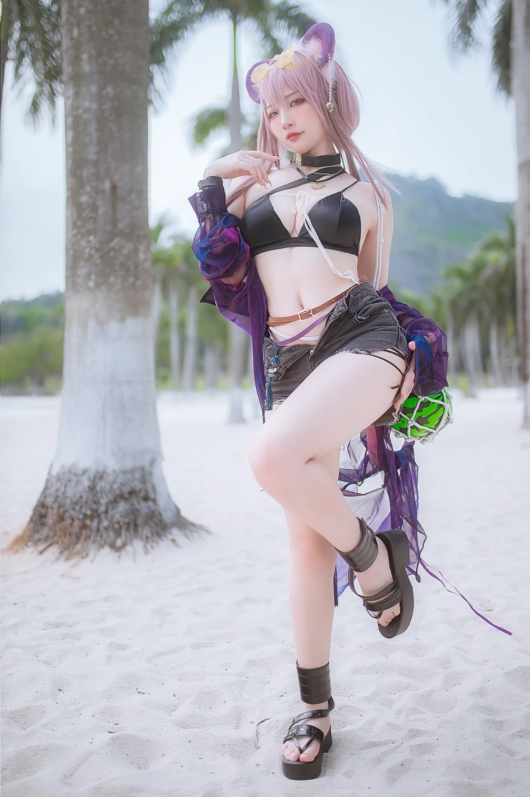 二佐Nisa《泰拉夏日纪事 明日方舟 佐佐林雨霞》写真图集 45P｜在线预览与图包下载