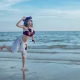 二佐Nisa《碧蓝航线 柴郡泳装》写真图集 30P｜在线预览与图包下载