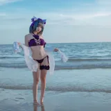 二佐Nisa《碧蓝航线 柴郡泳装》写真图集 30P｜在线预览与图包下载