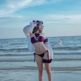 二佐Nisa《碧蓝航线 柴郡泳装》写真图集 30P｜在线预览与图包下载