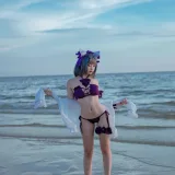 二佐Nisa《碧蓝航线 柴郡泳装》写真图集 30P｜在线预览与图包下载