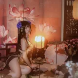 二佐Nisa《碧蓝航线 比叡鲟旗袍》写真图集 24P｜在线预览与图包下载