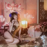 二佐Nisa《碧蓝航线 比叡鲟旗袍》写真图集 24P｜在线预览与图包下载