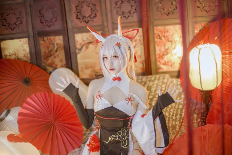 二佐Nisa《碧蓝航线 绫波新春旗袍》写真图集 27P｜在线预览与图包下载