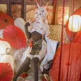 二佐Nisa《碧蓝航线 绫波新春旗袍》写真图集 27P｜在线预览与图包下载