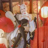 二佐Nisa《碧蓝航线 绫波新春旗袍》写真图集 27P｜在线预览与图包下载