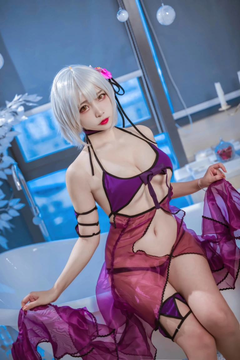 二佐Nisa《FATE 黑贞水着》写真图集 40P｜在线预览与图包下载
