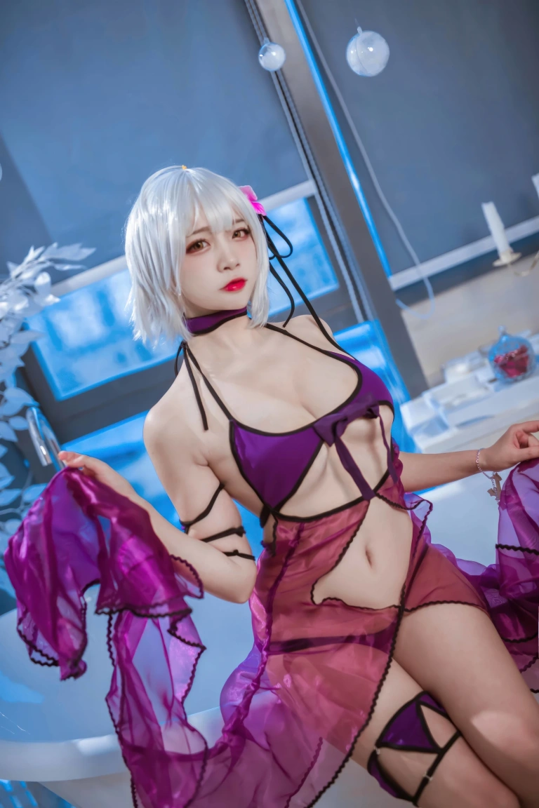 二佐Nisa《FATE 黑贞水着》写真图集 40P｜在线预览与图包下载