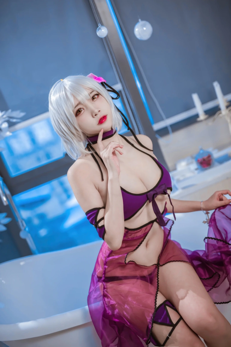 二佐Nisa《FATE 黑贞水着》写真图集 40P｜在线预览与图包下载