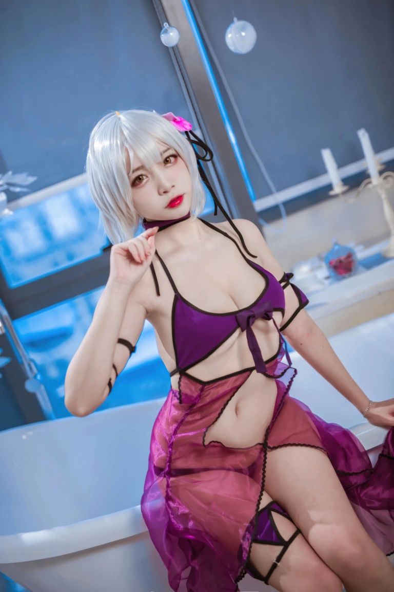 二佐Nisa《FATE 黑贞水着》写真图集 40P｜在线预览与图包下载