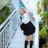 二佐Nisa《蔚蓝档案 明日奈JK》写真图集 23P｜在线预览与图包下载