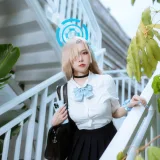 二佐Nisa《蔚蓝档案 明日奈JK》写真图集 23P｜在线预览与图包下载