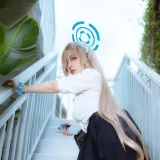 二佐Nisa《蔚蓝档案 明日奈JK》写真图集 23P｜在线预览与图包下载