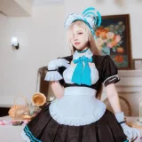 二佐Nisa《蔚蓝档案 明日奈女仆》写真图集 30P｜在线预览与图包下载