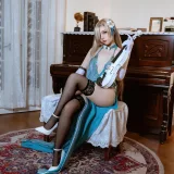 二佐Nisa《蔚蓝档案 明日奈礼服》写真图集 28P｜在线预览与图包下载