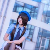 二佐Nisa《约会大作战 狂三 女警》写真图集 28P｜在线预览与图包下载