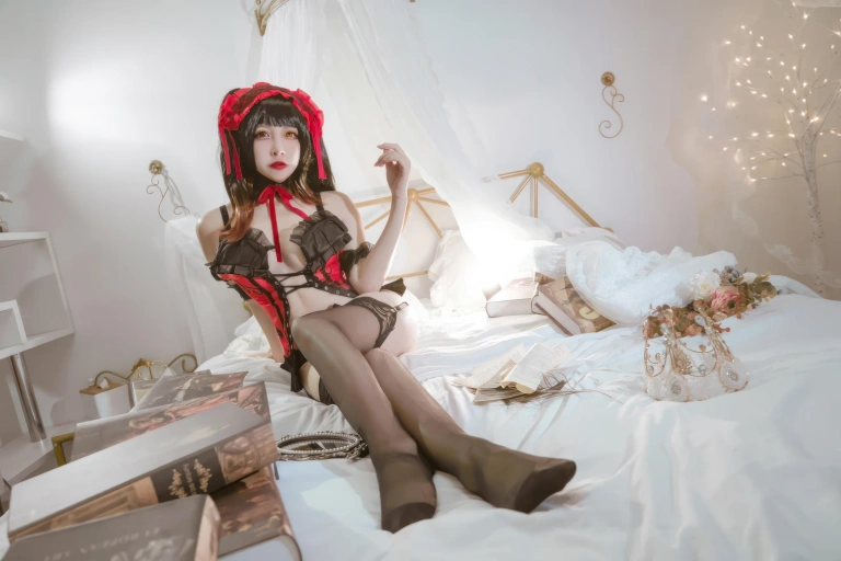 二佐Nisa《时崎狂三 睡衣》写真图集 15P｜在线预览与图包下载