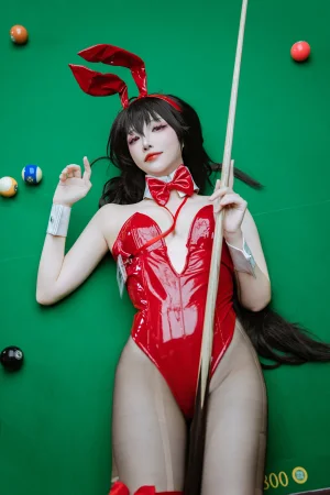 二佐Nisa《碧蓝航线 大凤桌球兔女郎》写真图集 31P｜在线预览与图包下载