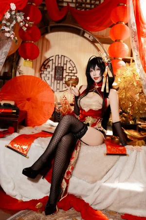 二佐Nisa《碧蓝航线 大凤 旗袍》写真图集 38P｜在线预览与图包下载