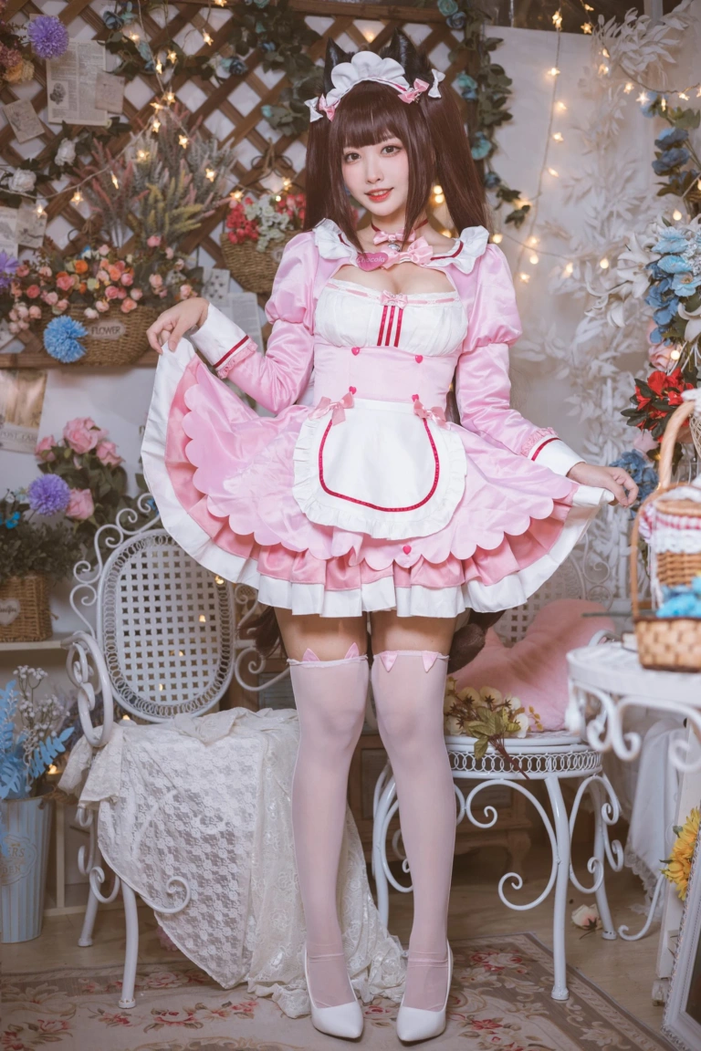 二佐Nisa&宮本桜《巧克力与香子兰女仆》写真图集 50P｜在线预览与图包下载