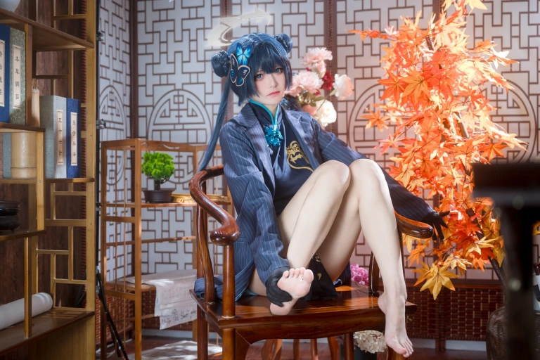 九柒喵《碧蓝档案 妃咲》写真图集 28P｜在线预览与图包下载