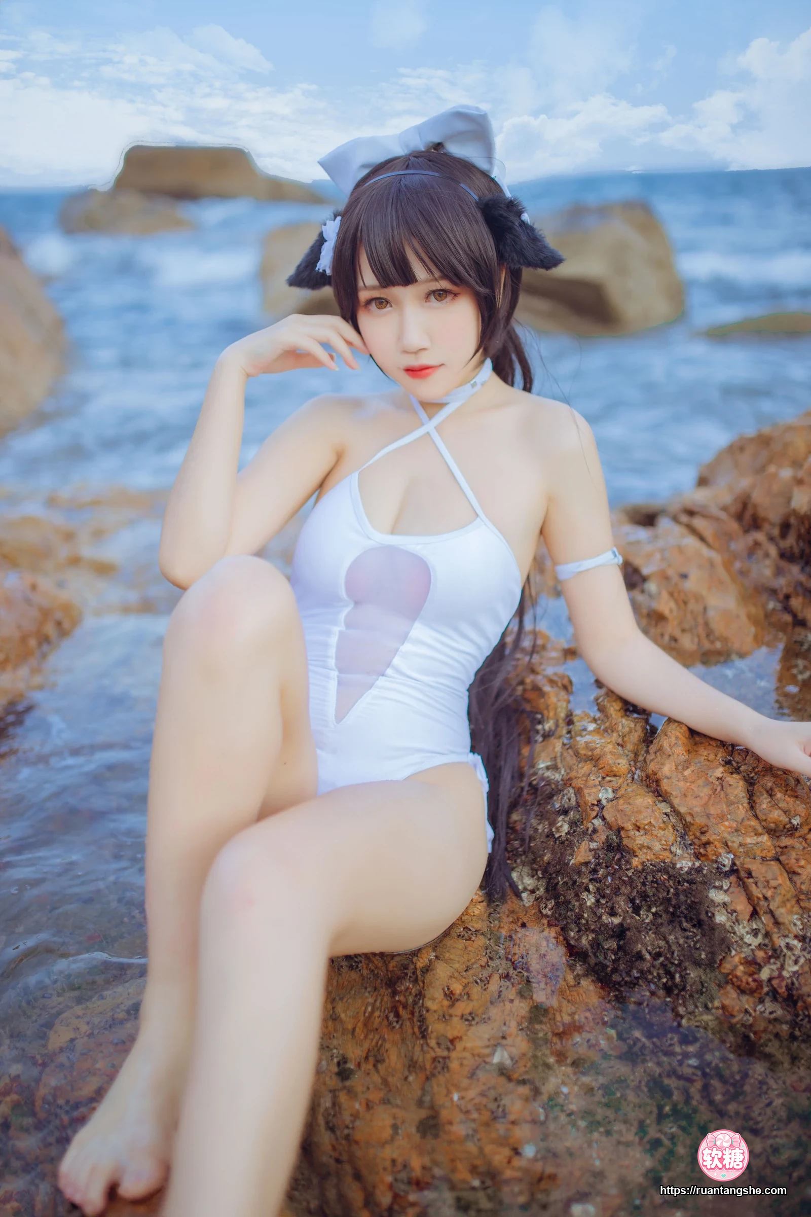 不呆猫 不呆猫 NO.001 - 獒犬海边泳装(&抖娘)