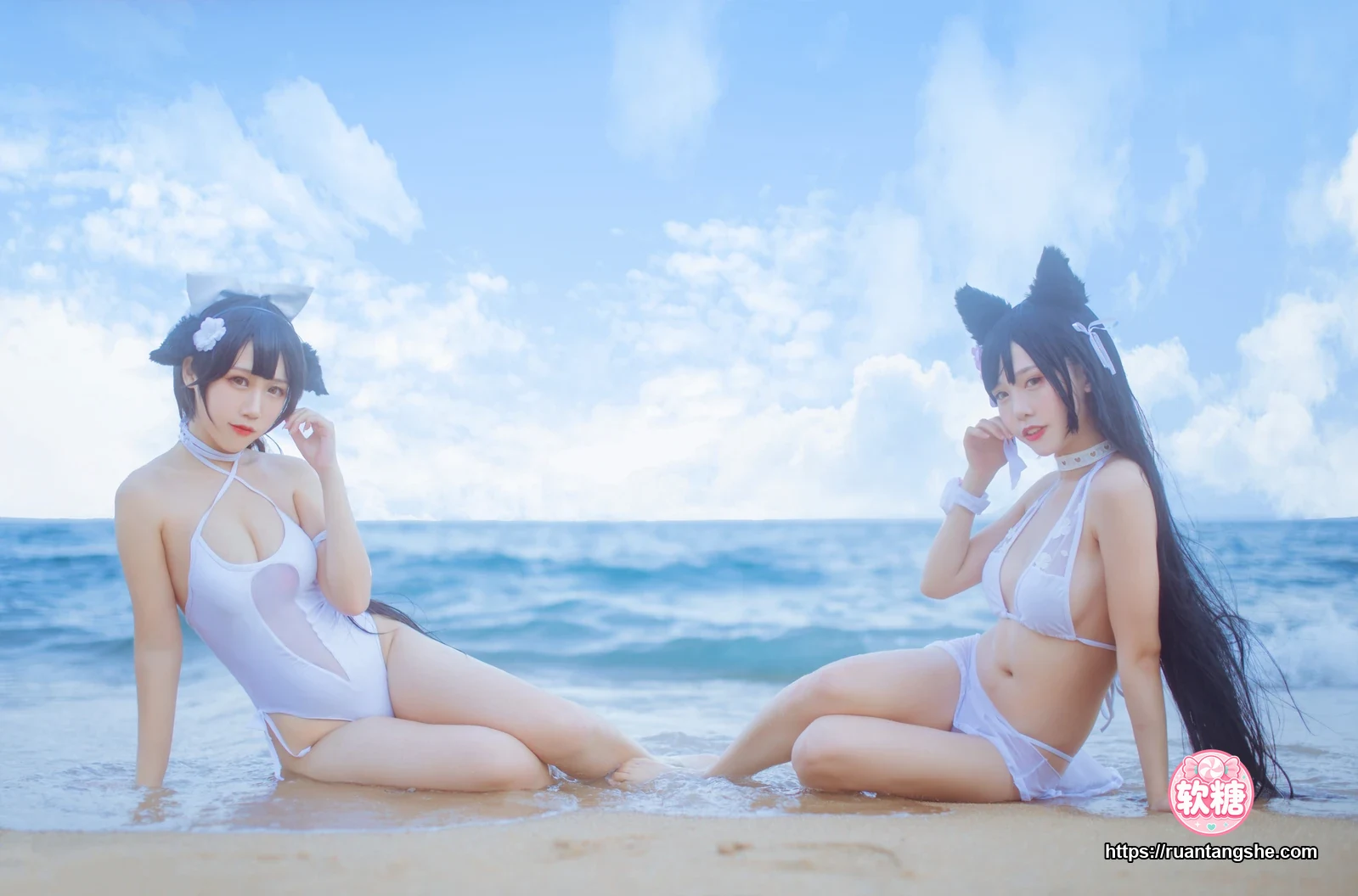 不呆猫 不呆猫 NO.001 - 獒犬海边泳装(&抖娘)