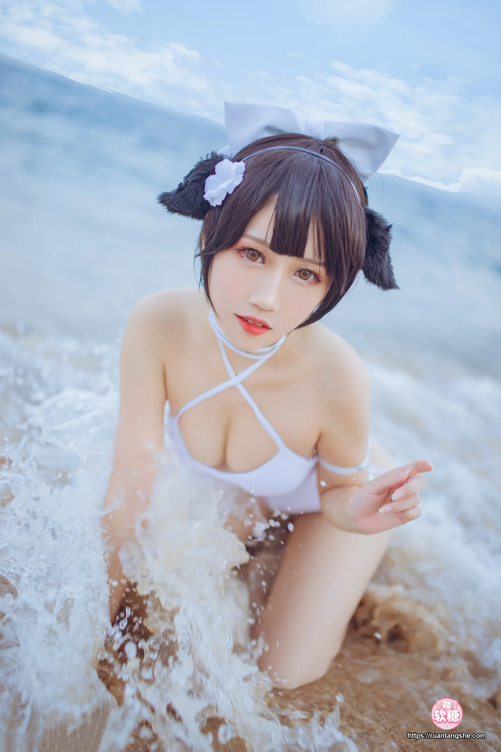 不呆猫 不呆猫 NO.001 - 獒犬海边泳装(&抖娘)