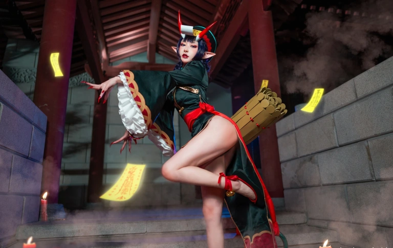 阿包也是兔娘《酒吞童子》写真图集 9P｜在线预览与图包下载