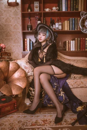 宮本桜《柴郡旗袍 音乐绚烂CaitSith》写真图集 20P｜在线预览与图包下载