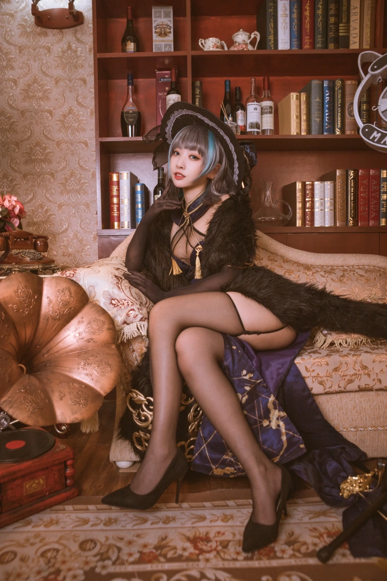 宮本桜《柴郡旗袍 音乐绚烂CaitSith》写真图集 20P｜在线预览与图包下载