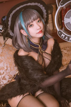宮本桜《柴郡旗袍 音乐绚烂CaitSith》写真图集 20P｜在线预览与图包下载
