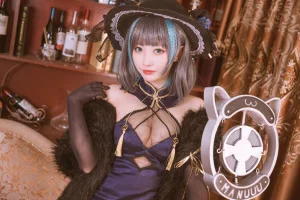 宮本桜《柴郡旗袍 音乐绚烂CaitSith》写真图集 20P｜在线预览与图包下载