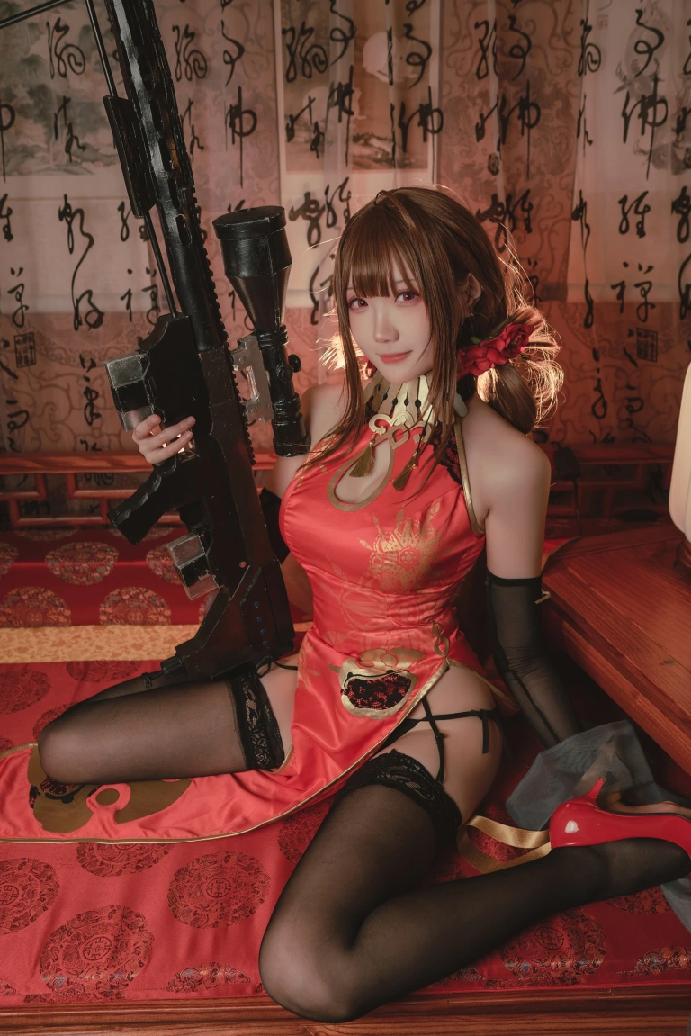 瓜希酱《DSR-50 红牡丹》写真图集 16P｜在线预览与图包下载