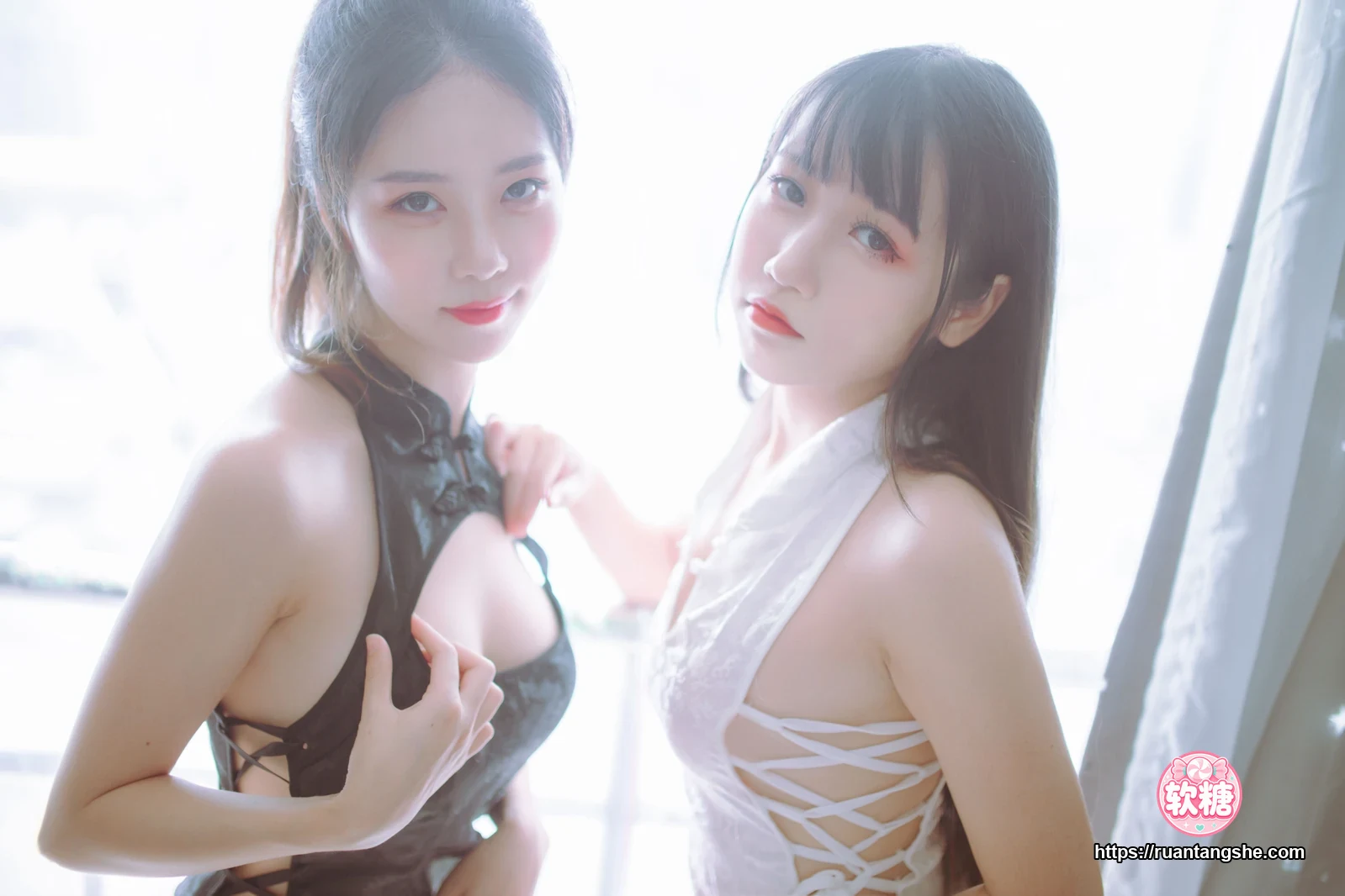 不呆猫 不呆猫 NO.002 - 黑白旗袍双子(&抖娘)