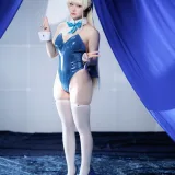 屿鱼《Toki X 飛鳥馬トキ兔女郎 蓝色兔子》写真图集 45P｜在线预览与图包下载