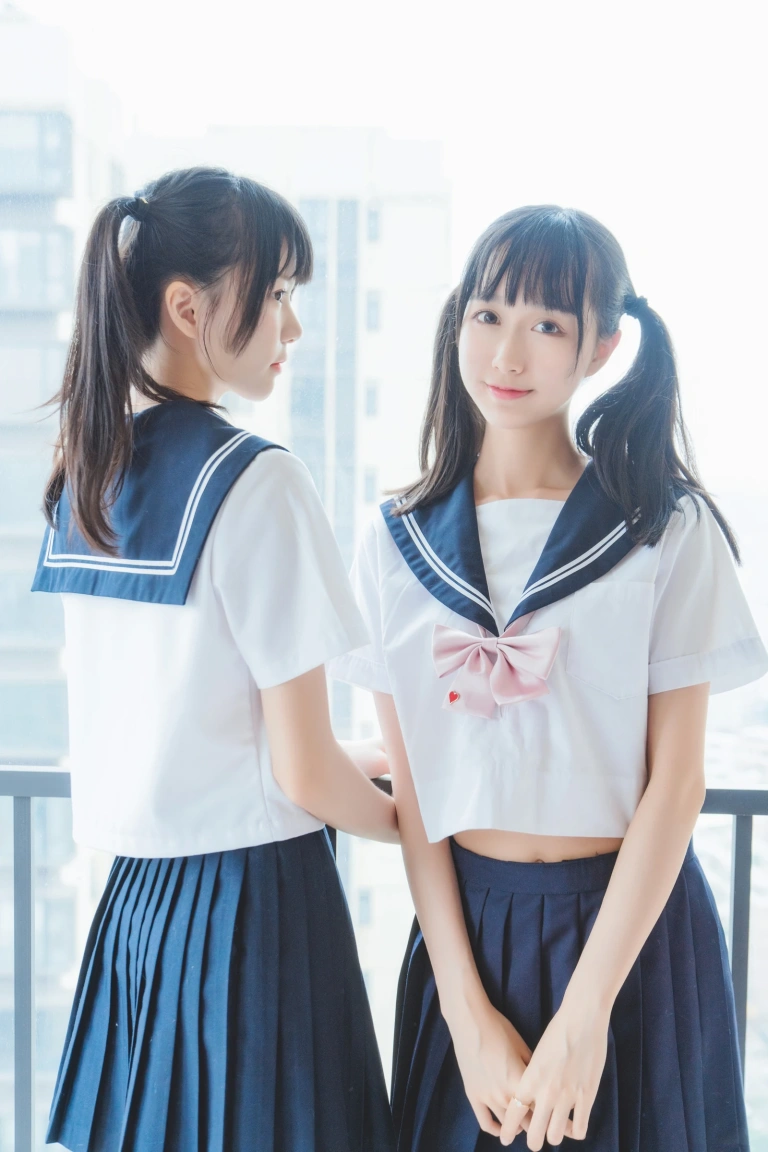 木棉棉《她（制服×制服）（&桜桃喵）》写真图集 37P｜在线预览与图包下载