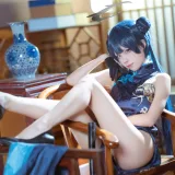 三無人型《碧蓝档案 妃咲旗袍》写真图集 42P｜在线预览与图包下载