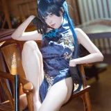 三無人型《碧蓝档案 妃咲旗袍》写真图集 42P｜在线预览与图包下载