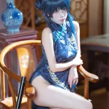 三無人型《碧蓝档案 妃咲旗袍》写真图集 42P｜在线预览与图包下载