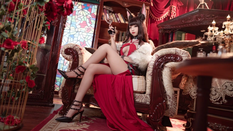 狐玖玖《碧蓝航线 赤城》写真图集 17P｜在线预览与图包下载