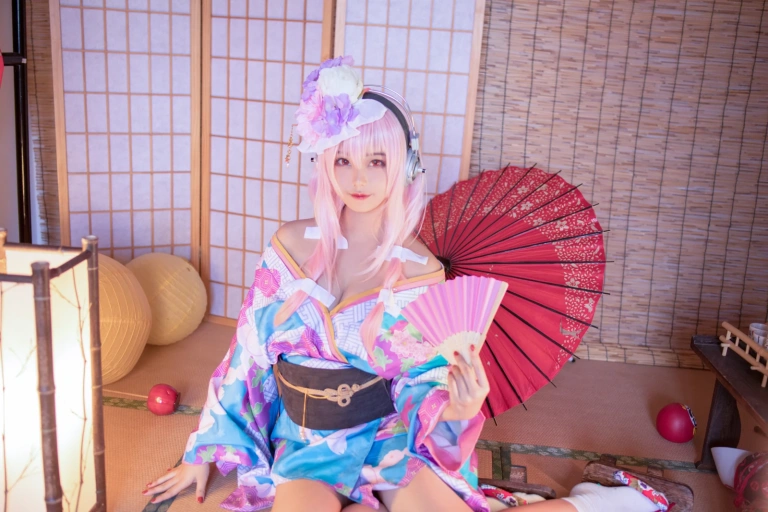 蜜汁猫裘《索尼子和服》写真图集 19P｜在线预览与图包下载