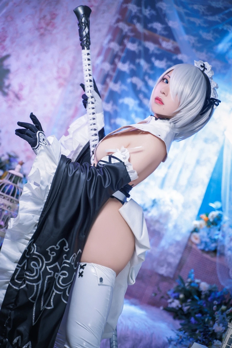 虎森森《2B女仆》写真图集 15P｜在线预览与图包下载