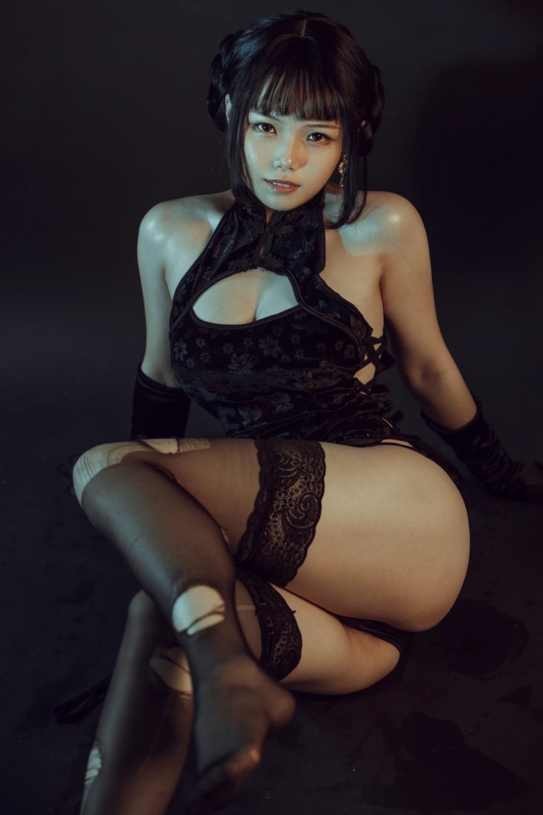 七月喵子《穿旗袍耍剑》写真图集 32P｜在线预览与图包下载