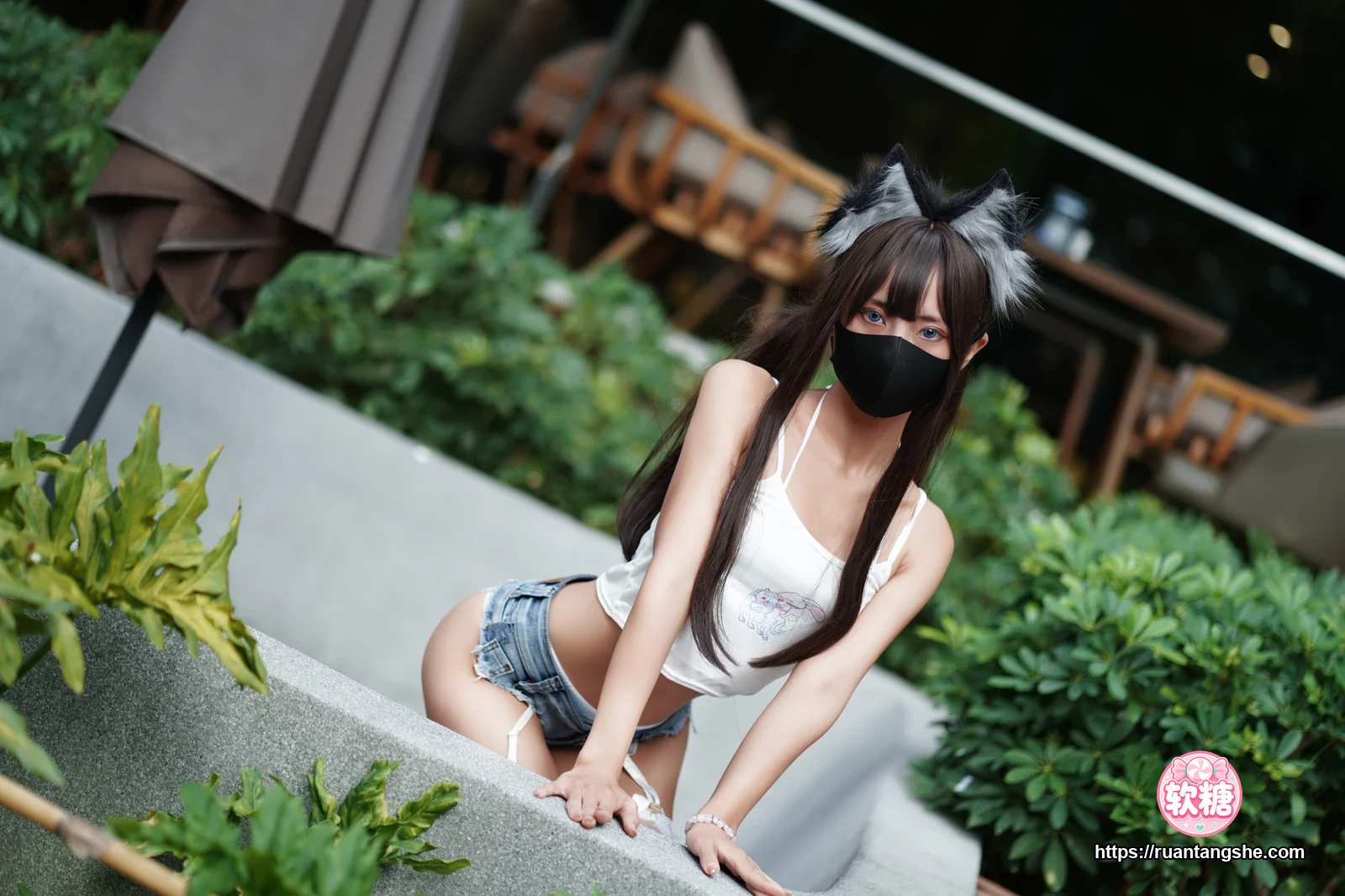 三水子 三水子 NO.004 - 猫猫蓝白比基尼
