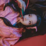 桜桃喵《鬼灭之刃 灶门祢豆子》写真图集 21P｜在线预览与图包下载