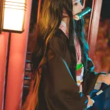 桜桃喵《鬼灭之刃 灶门祢豆子》写真图集 21P｜在线预览与图包下载
