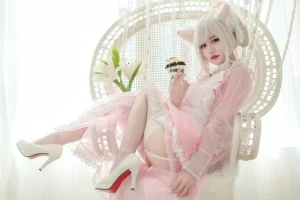 小仓千代《透明女仆粉色》写真图集 24P｜在线预览与图包下载