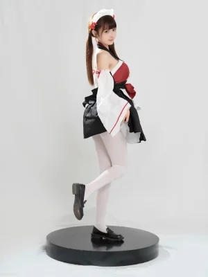 河豚抚子《红衣小女仆》写真图集 25P｜在线预览与图包下载